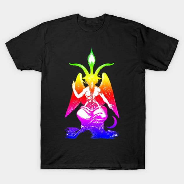 Rainbow Pride Baphomet T-Shirt by artpirate